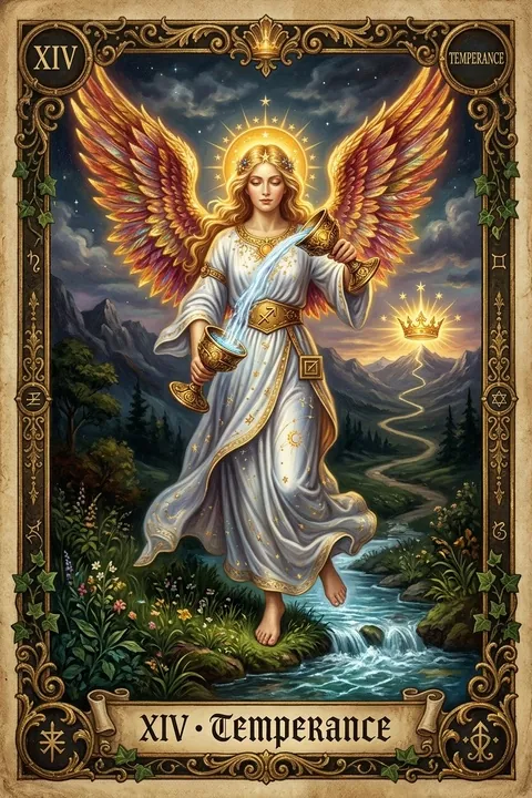 Temperance Tarot Birth Card: Complete Meaning & Archetypal Guide