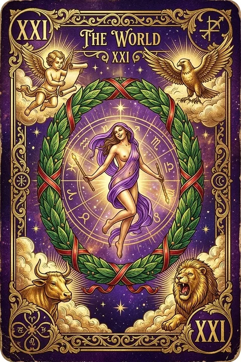 The World Tarot Birth Card: Complete Meaning & Archetypal Guide