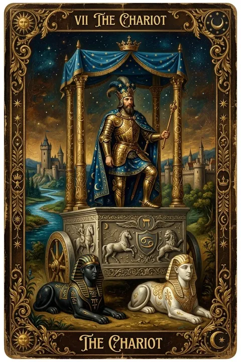 The Chariot Tarot Birth Card: Complete Meaning & Archetypal Guide